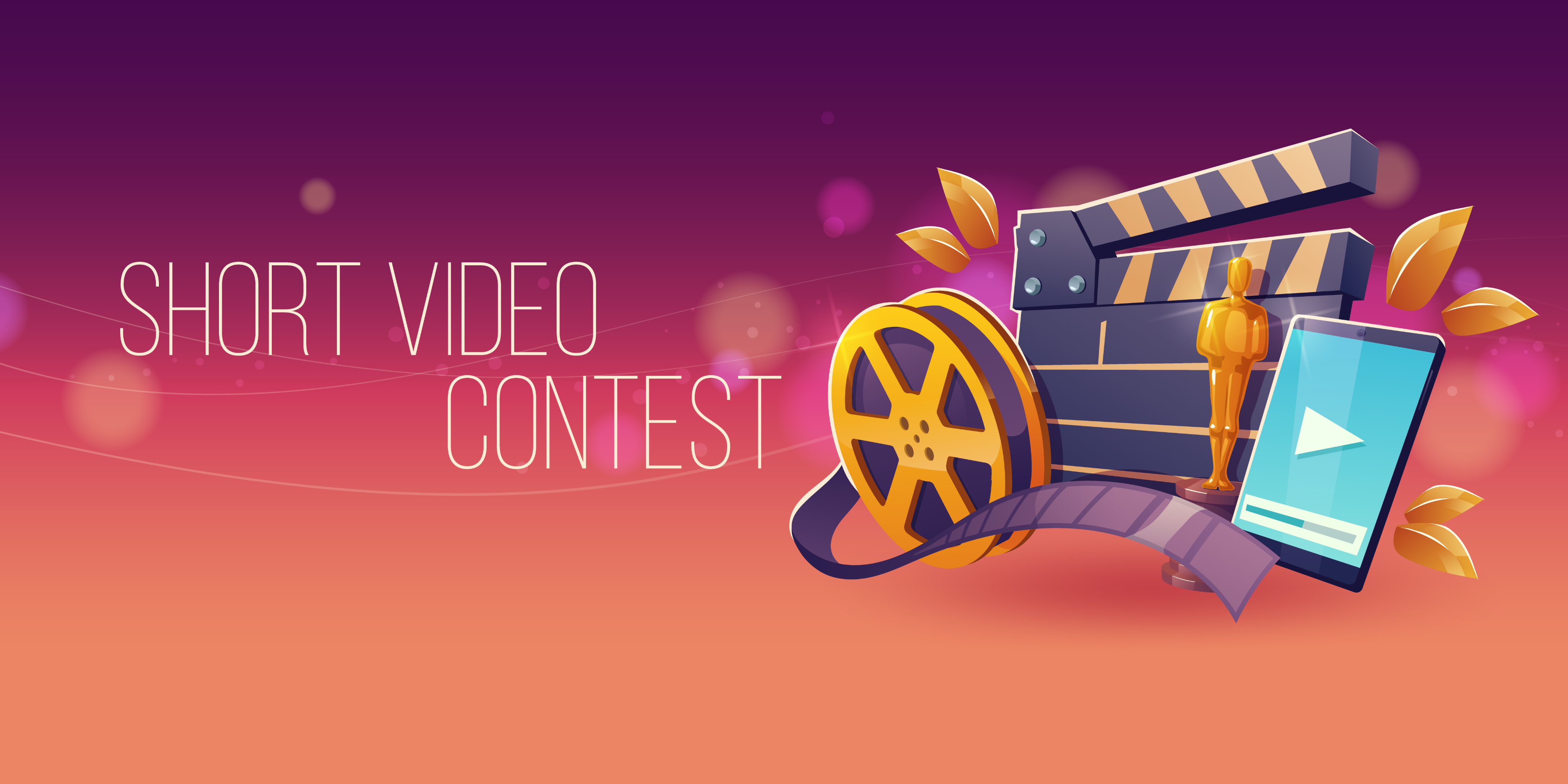 Short video contest banner